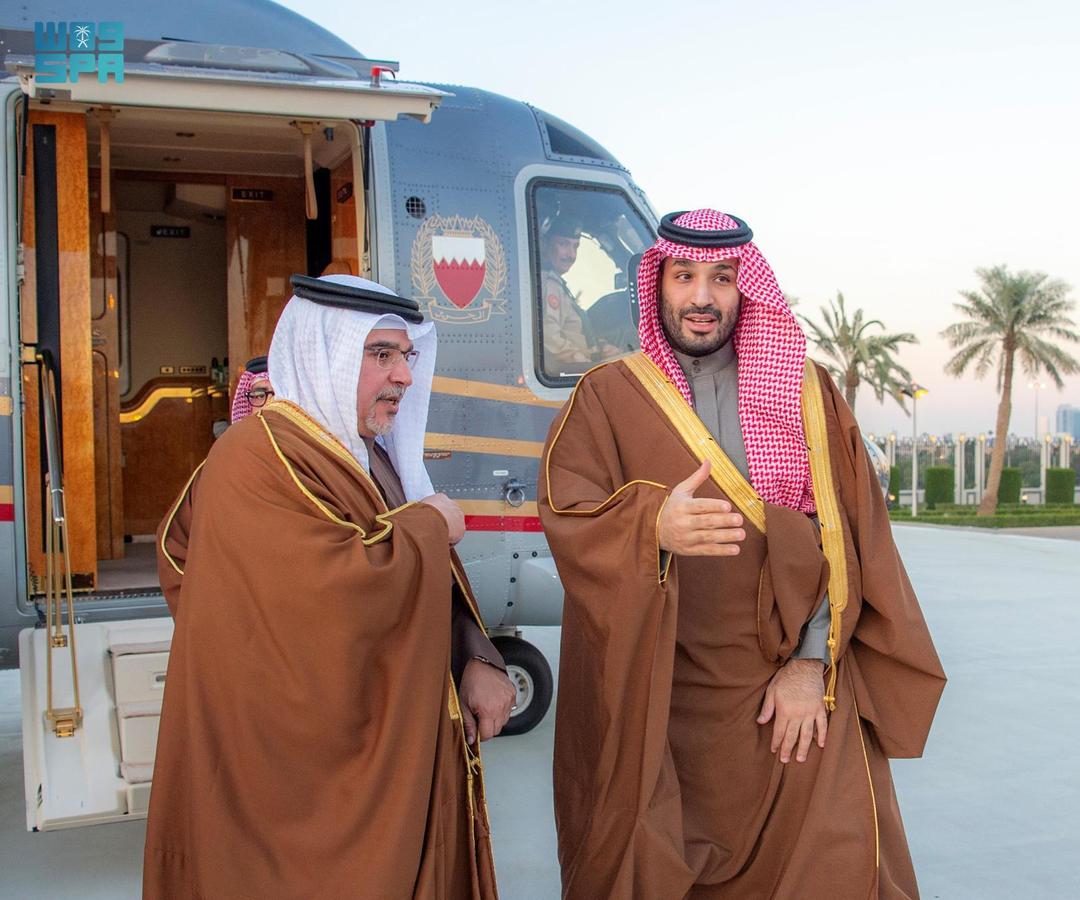 الأمير محمد بن سلمان يستقبل ولي عهد البحرين